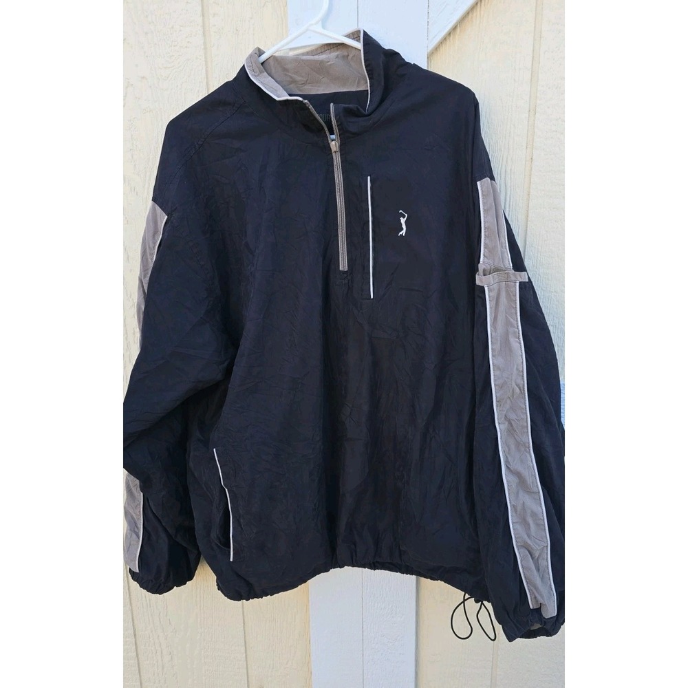 PGA Tour Signature Collection Pullover Jacket Mens XXL Windbreaker Golf *Flaw*